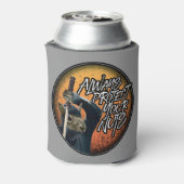 Schützen Sie immer Ihre Nüsse - lustiges Ninja-Eic Dosenkühler (Kanne Rückseite)