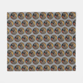 Schützen Sie immer Ihre Nüsse - lustiges Ninja-Eic Fleecedecke (Vorderseite (Horizontal))