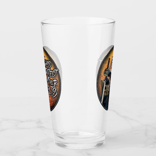 Schützen Sie immer Ihre Nüsse - lustiges Ninja-Eic Glas (Rechts)