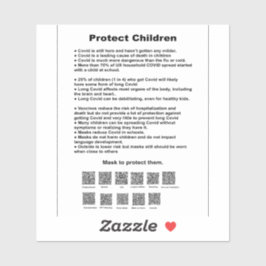 Schützen Sie Kinder. Aufkleber