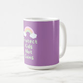 Schützen Sie Kinder, nicht Waffen Wortart Kaffeetasse (VorderseiteRechts)