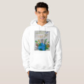 "Schützen Sie Pfauen, Rette Leben 🐾 🌍" Hoodie (Vorne ganz)