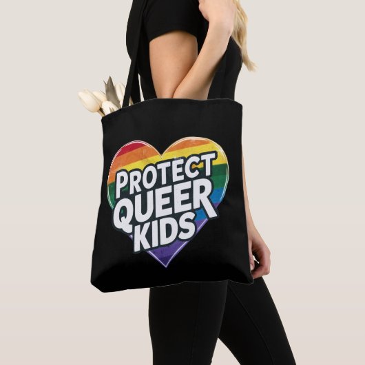 Schützen Sie Quee Kids Rainbow Herz LGBT Prix Tasche (Von Nahem)