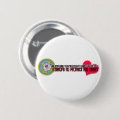 Schützen Sie seine Herz Küstenwache Button (Vorne & Hinten)