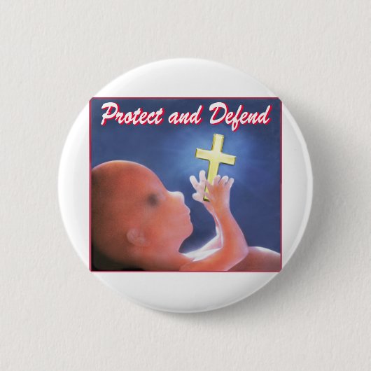 Schützen Sie sich und verteidigen Sie Button (Vorderseite)