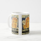 Schützen Sie sie vor Tuberkulose Kaffeetasse (Vorderseite Links)