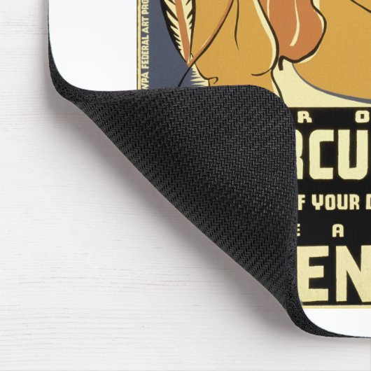 Schützen Sie sie vor Tuberkulose Mousepad (Ecke)