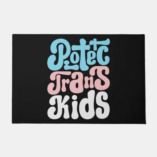 Schützen Sie Trans Kids Doormat Fußmatte (Vorderseite)