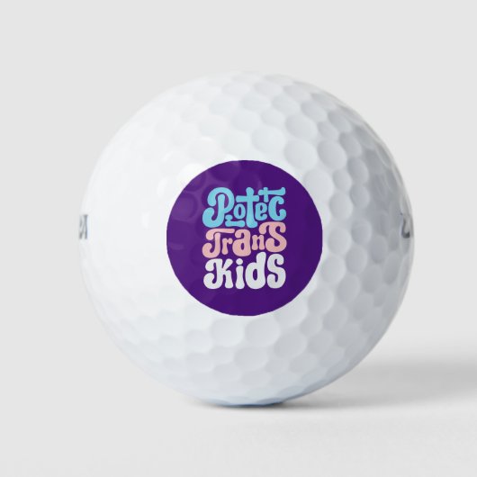 Schützen Sie Trans Kids Golf Balls Golfball (Vorderseite)