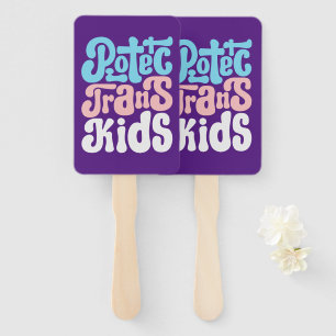 Schützen Sie Trans Kids Hand Fans Fächer