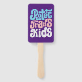 Schützen Sie Trans Kids Hand Fans Fächer (Rückseite)