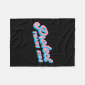 Schützen Sie Trans Kids LGBs Stolz Que Fleecedecke (Vorderseite (Horizontal))