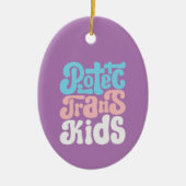 Schützen Sie Trans Kids Ornament (Vorne)