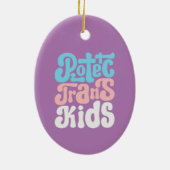 Schützen Sie Trans Kids Ornament (Hinten)