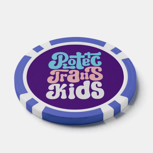 Schützen Sie Trans Kids Poker Chips (Einzeln)