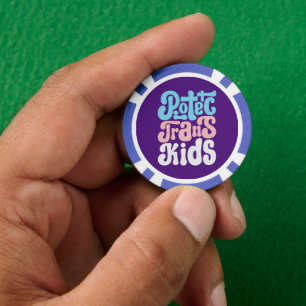 Schützen Sie Trans Kids Poker Chips