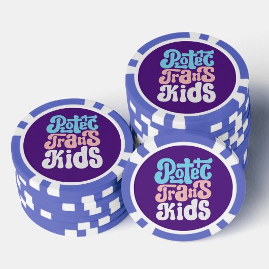 Schützen Sie Trans Kids Poker Chips (Stapel)