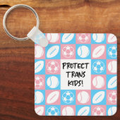 Schützen Sie Trans Kids Sportlehrer Schlüsselanhänger (Vorderseite)