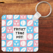 Schützen Sie Trans Kids Sportlehrer Schlüsselanhänger (Rückseite)
