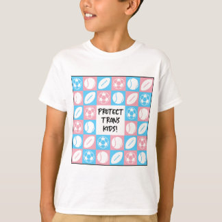Schützen Sie Trans Kids Sportlehrer T-Shirt