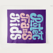 Schützen Sie Trans Kids Tapestes Wandteppich (Vorderseite (Horizontal))