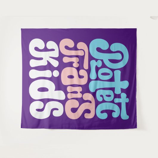 Schützen Sie Trans Kids Tapestes Wandteppich (Vorderseite (Horizontal))