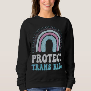 Schützen Sie Trans Kids Transgender Flag LGBT Pria Sweatshirt