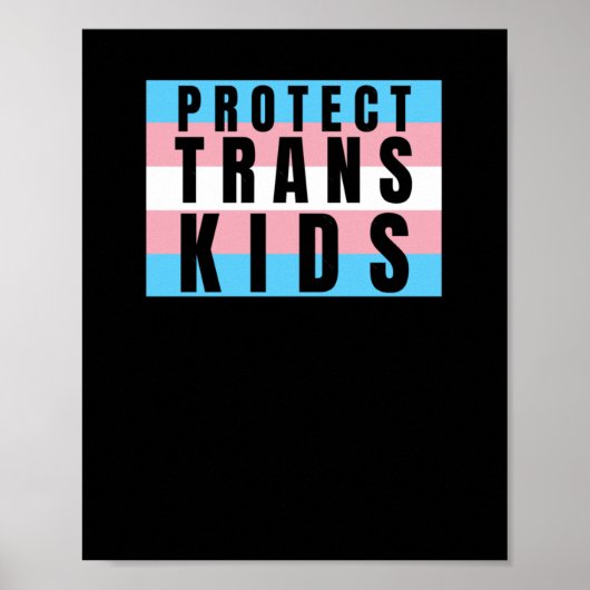 Schützen Sie Trans Kids Transgender Pricker Poster (Vorne)