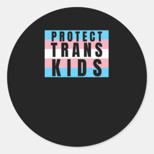 Schützen Sie Trans Kids Transgender Pricker Runder Aufkleber