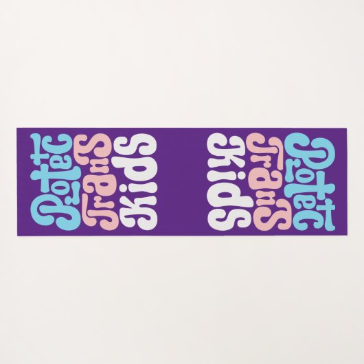 Schützen Sie Trans Kids Yoga Mat Yogamatte (Rückseite (Horizontal))