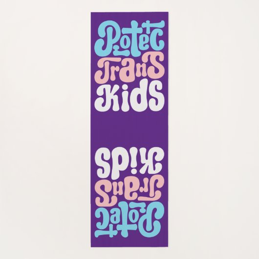 Schützen Sie Trans Kids Yoga Mat Yogamatte (Rückseite)