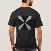Schützen Sie u. dienen Sie Polizei-Kreuz T-Shirt (Rückseite)
