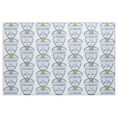 Schützen Sie und dienen Sie Polizei-Abzeichen Stoff (Fat Quarter (45,7 x 55,9 cm))