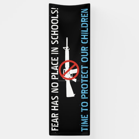 Schützen Sie unser Anti-Waffen-Banner Banner (Vertikal)