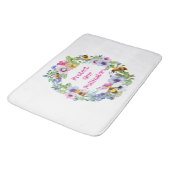 Schützen Sie unsere Bestäuber und Blume Badematte (Schrägansicht)