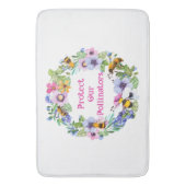 Schützen Sie unsere Bestäuber und Blume Badematte (Vorderseite Vertikal)