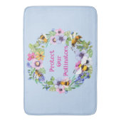 Schützen Sie unsere Bestäuber und Blume Badematte (Vorderseite Vertikal)