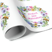 Schützen Sie unsere Bestäuber und Blume Geschenkpapier (Rolleneckpunkt)