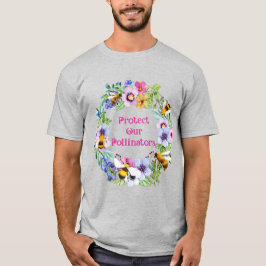 Schützen Sie unsere Bestäuber und Blume T-Shirt
