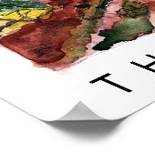 SCHÜTZEN SIE UNSERE ERDE Zion Nationalpark Waterco Poster (Ecke)