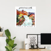 SCHÜTZEN SIE UNSERE ERDE Zion Nationalpark Waterco Poster (Heimbüro)
