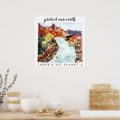 SCHÜTZEN SIE UNSERE ERDE Zion Nationalpark Waterco Poster (Küche)