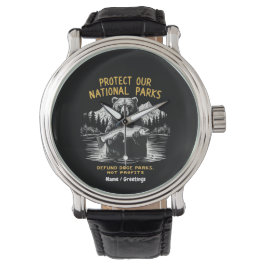 Schützen Sie unsere nationalen Parks entschädigen  Armbanduhr