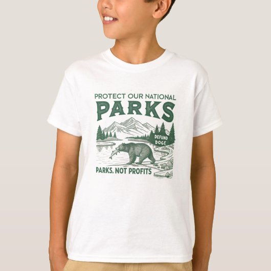 Schützen Sie unsere nationalen Parks entschädigen T-Shirt (Vorderseite)