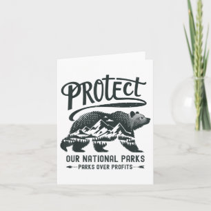 Schützen Sie unsere Nationalparks, entsorgen Sie D Karte