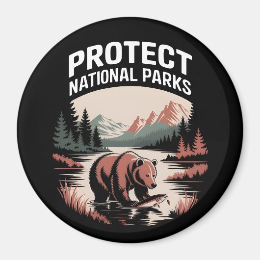 Schützen Sie unsere Nationalparks Magnet (Vorne)