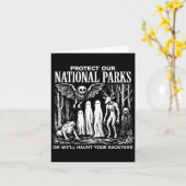 Schützen Sie unsere Nationalparks oder heimsuchen  Karte (Gelbe Blume)