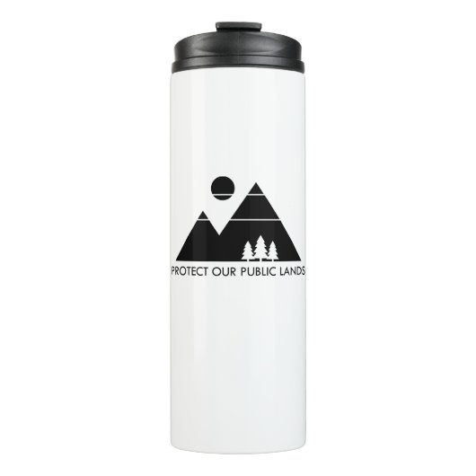 Schützen Sie unsere öffentlichen Landschaften Thermosbecher (Vorderseite)