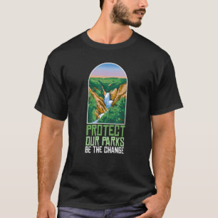Schützen Sie unsere Parks ist das Camping Natur ve T-Shirt