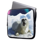 Schützen Sie unsere Siegel vor der Jagd - Natur un Laptopschutzhülle (Vorderseite Links)